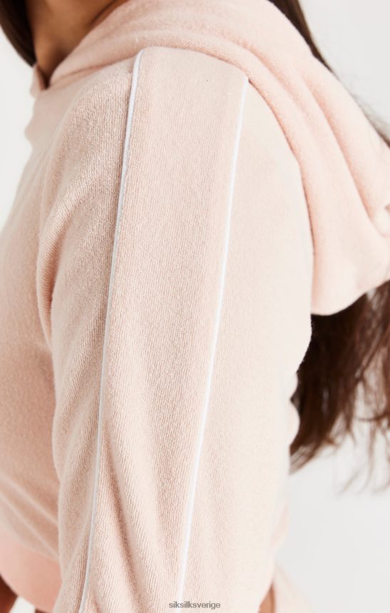 flickor SikSilk signatur handduk beskuren huva - rosa kläder 02V424334