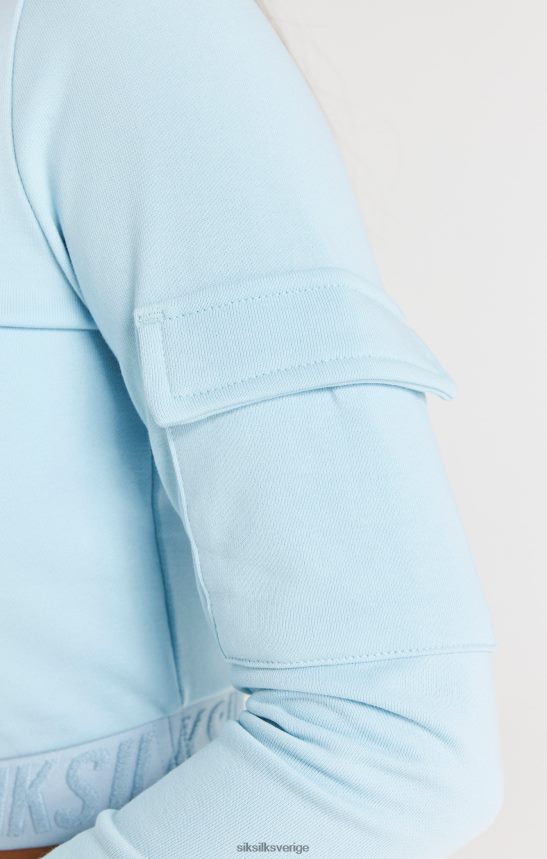 flickor SikSilk tejpad lastkåpa - blå kläder 02V424328