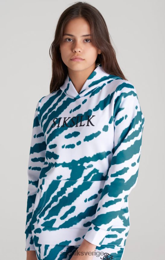 flickor SikSilk vit tie dye hoodie kläder 02V424339