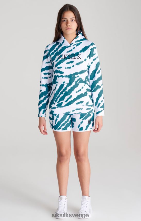 flickor SikSilk vit tie dye hoodie kläder 02V424339