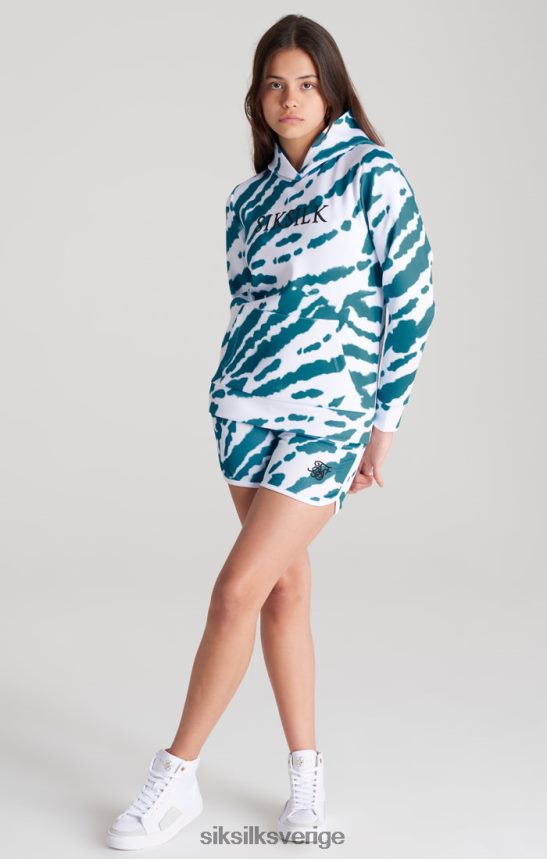 flickor SikSilk vit tie dye hoodie kläder 02V424339