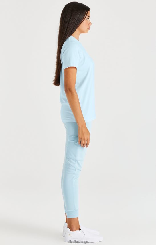 flickor SikSilk märkes t-shirt - blå kläder 02V424319