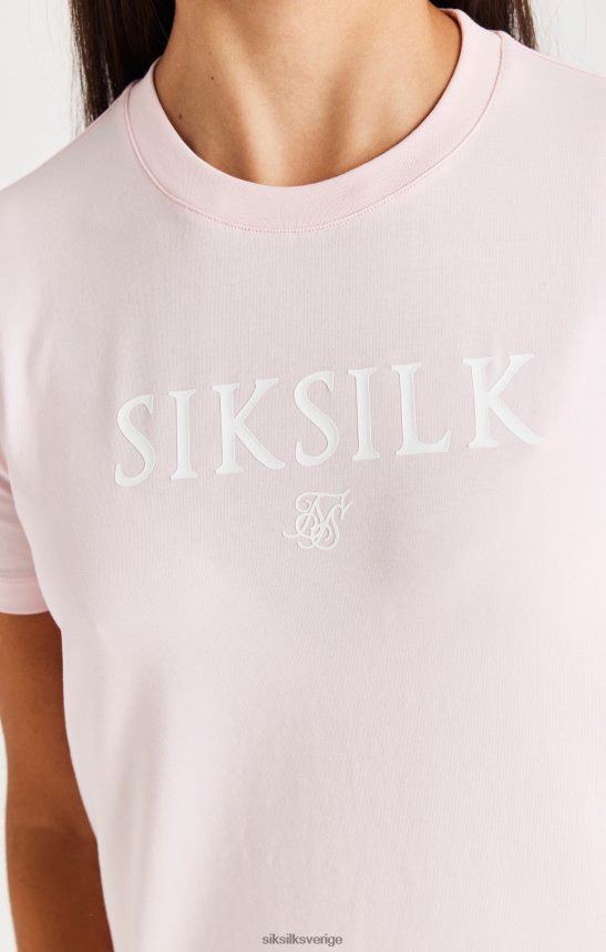 flickor SikSilk märkes-t-shirt - rosa kläder 02V424317