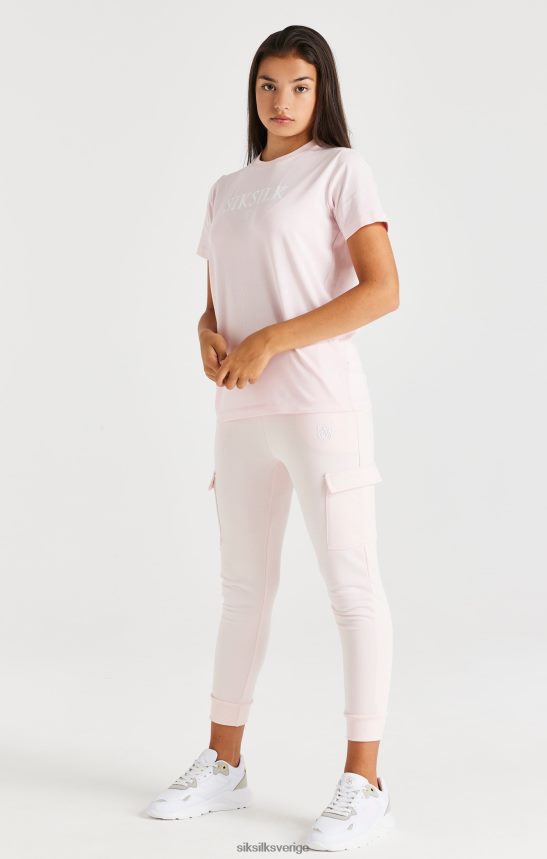 flickor SikSilk märkes-t-shirt - rosa kläder 02V424317