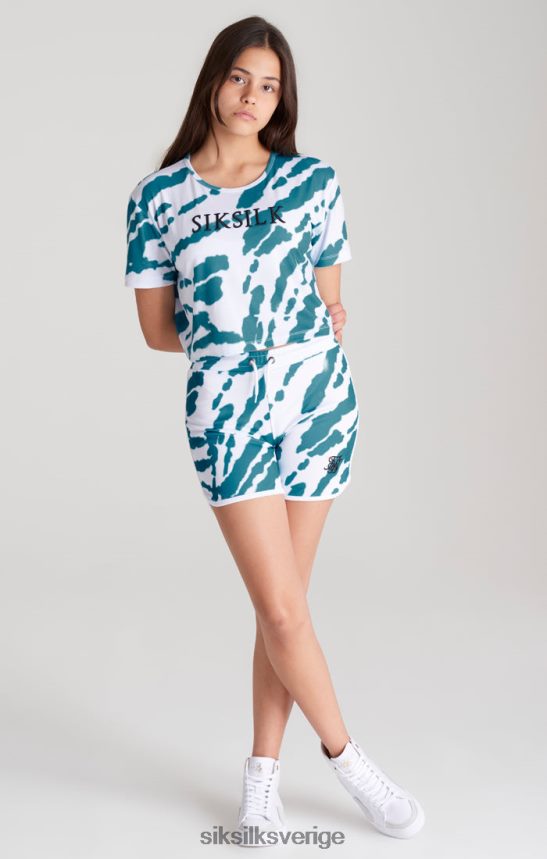 flickor SikSilk vit tie dye kort kläder 02V424358