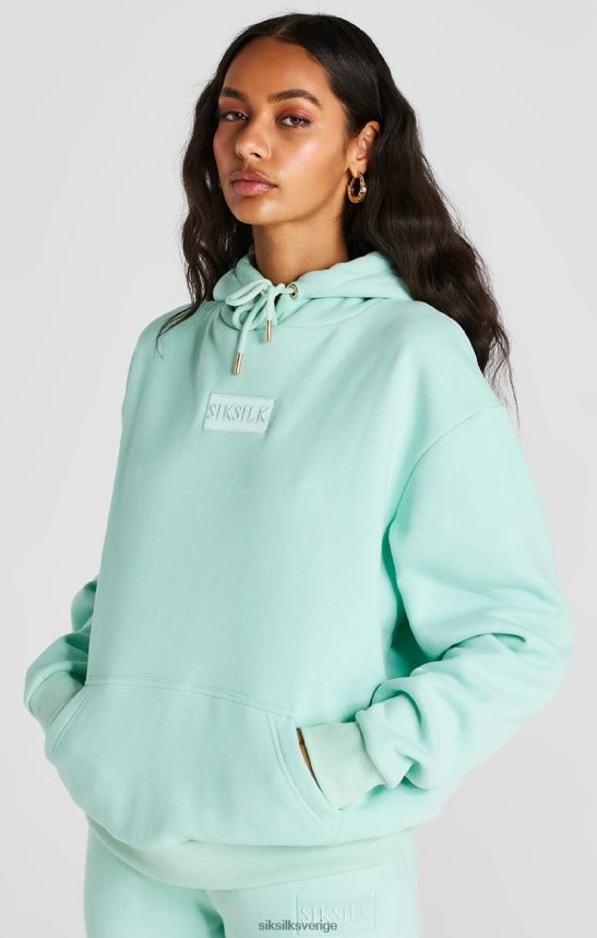 kvinnor SikSilk mint deluxe oversize hoodie kläder 02V424164