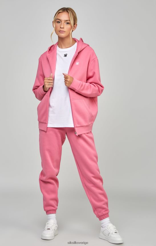 kvinnor SikSilk rosa oumbärlig dragkedja kläder 02V424102