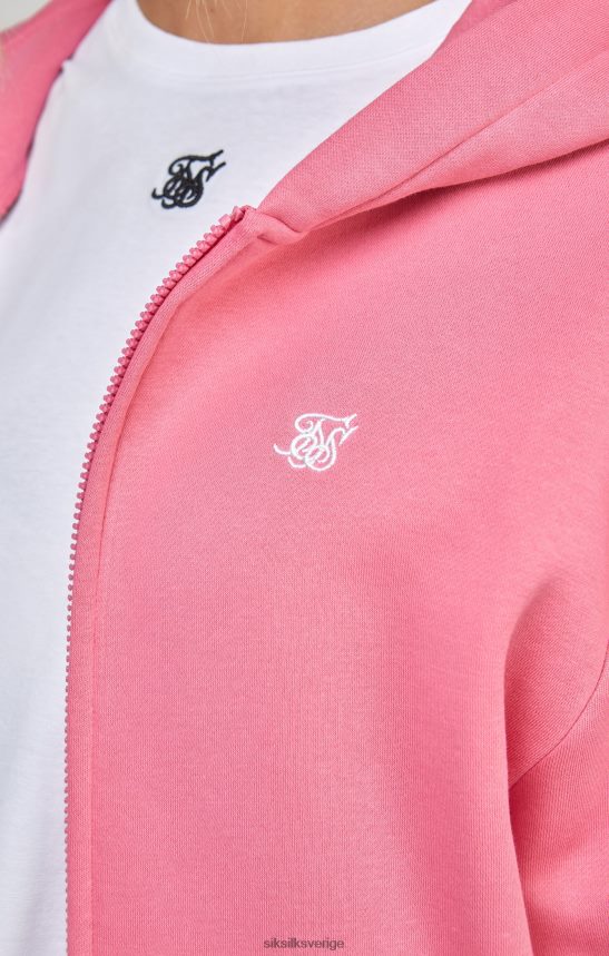 kvinnor SikSilk rosa oumbärlig dragkedja kläder 02V424102
