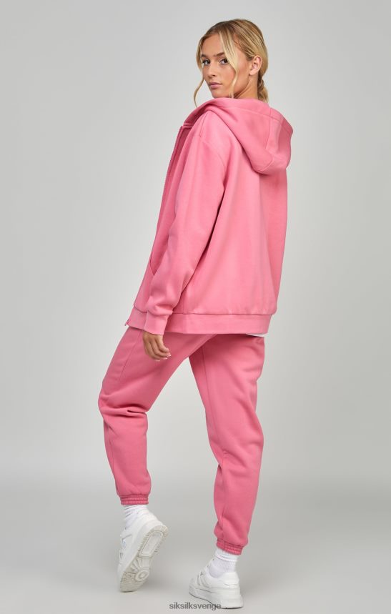 kvinnor SikSilk rosa oumbärlig dragkedja kläder 02V424102