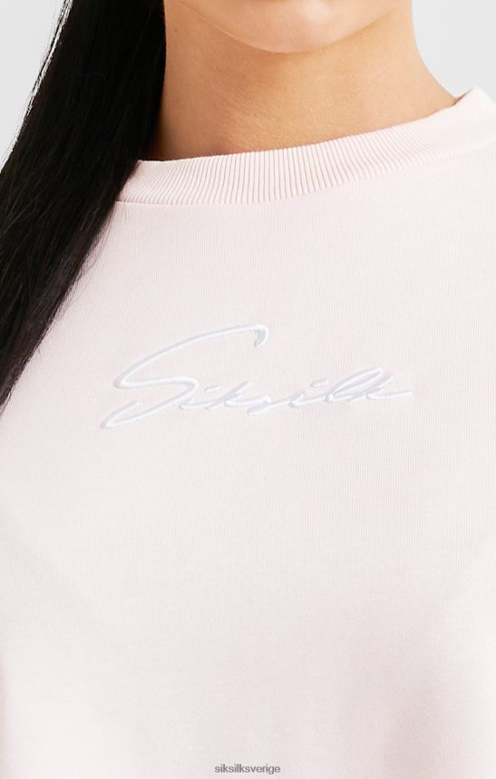 kvinnor SikSilk rosa signatur sweatshirt kläder 02V42483