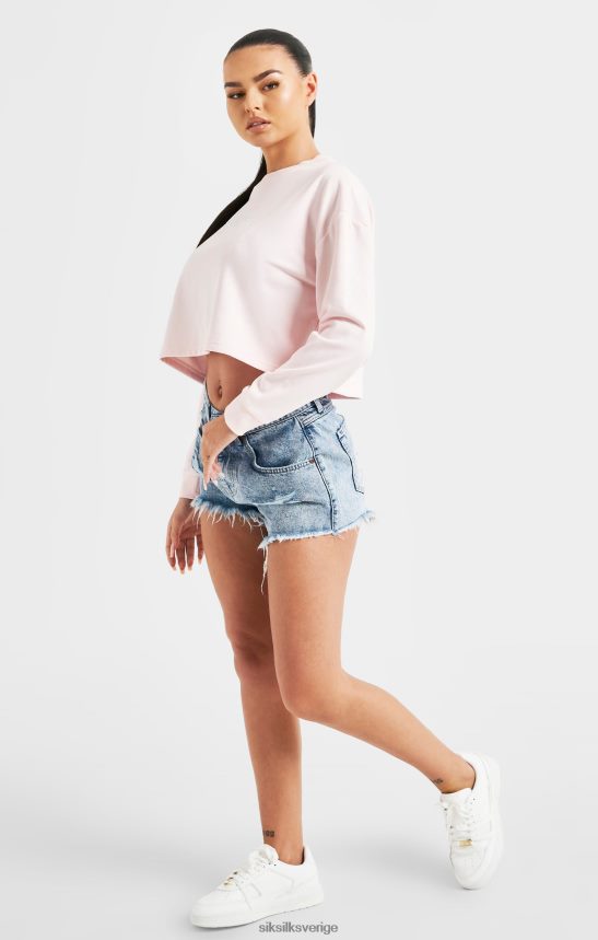 kvinnor SikSilk rosa signatur sweatshirt kläder 02V42483