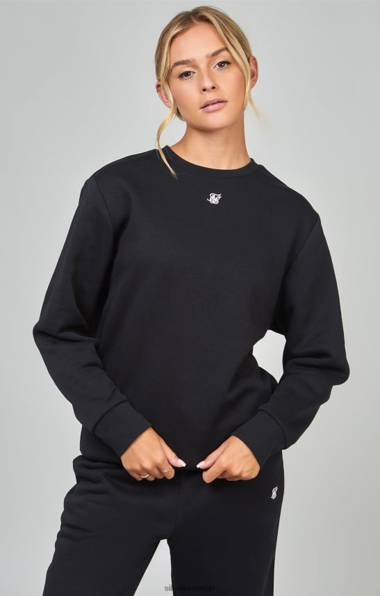 kvinnor SikSilk svart nödvändig sweatshirt kläder 02V424101
