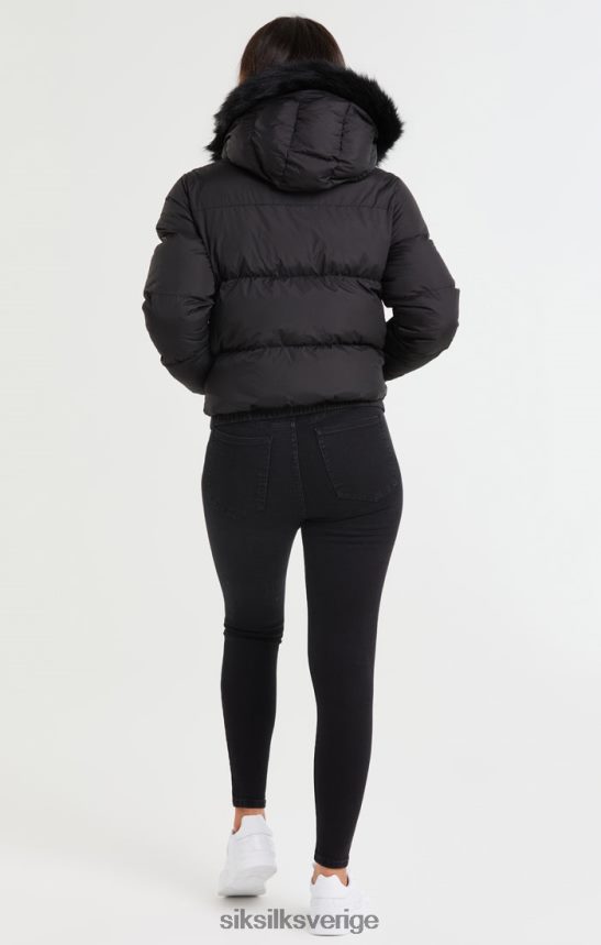 kvinnor SikSilk core cropped parkas - svart kläder 02V424140