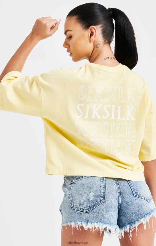 kvinnor SikSilk citron repeat logotyp t-shirt kläder 02V42470