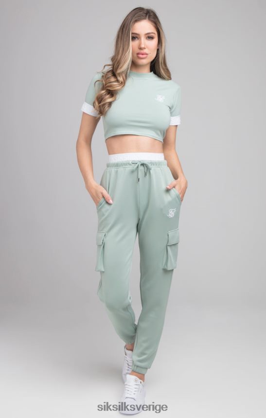 kvinnor SikSilk grön t-shirt kläder 02V42446