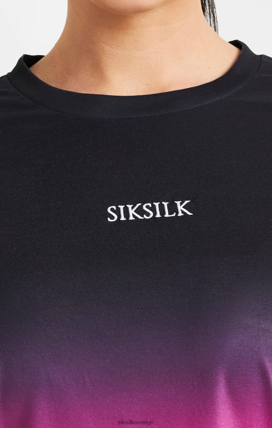 kvinnor SikSilk rosa blekna t-shirt kläder 02V42456