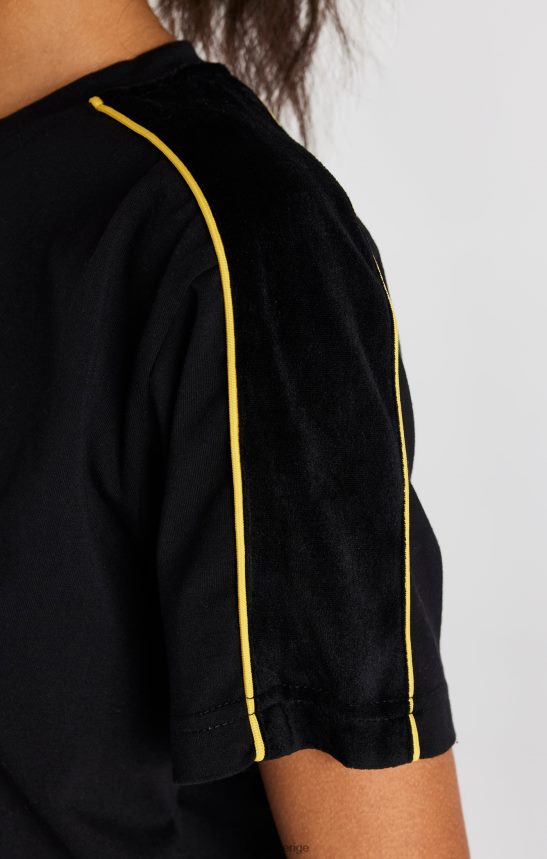 kvinnor SikSilk svart t-shirt kläder 02V42449