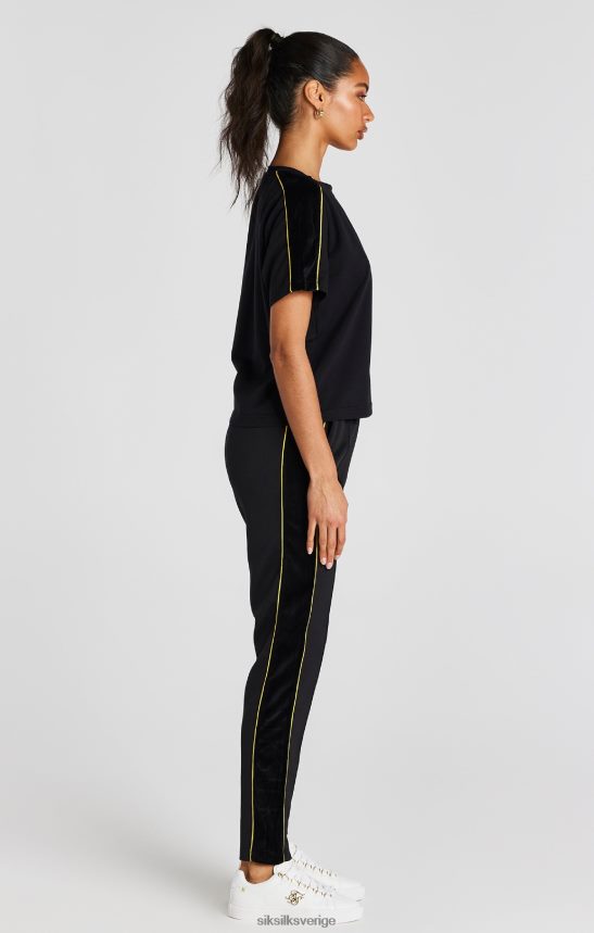 kvinnor SikSilk svart t-shirt kläder 02V42449