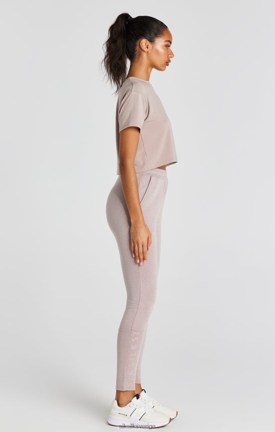 kvinnor SikSilk tvättad rosa t-shirt kläder 02V42434