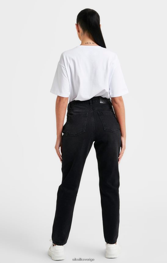 kvinnor SikSilk vit broderad pojkvän t-shirt kläder 02V42469