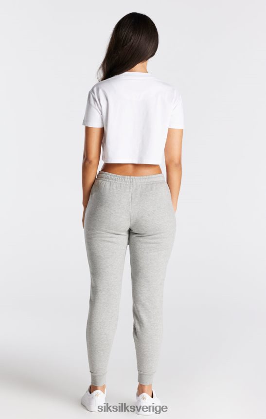 kvinnor SikSilk vit t-shirt med essentiell boxpassform kläder 02V42424