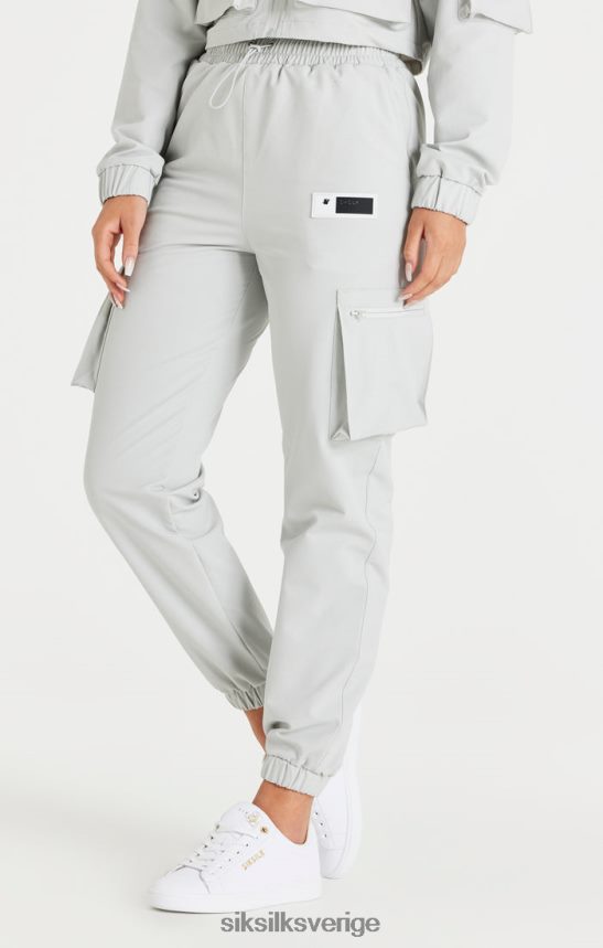 kvinnor SikSilk grå cargo träningsbyxa kläder 02V424179