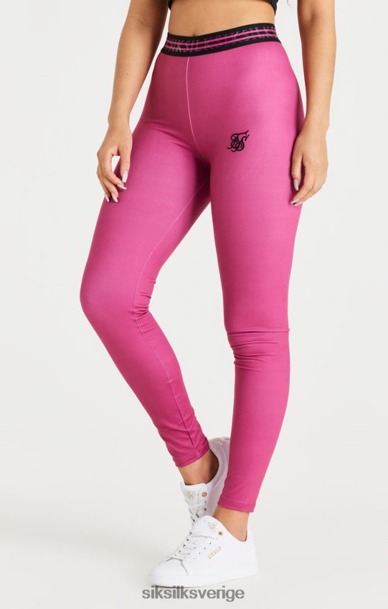 kvinnor SikSilk rosa tejp legging kläder 02V424171