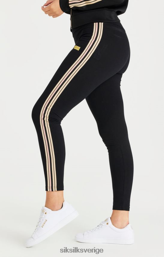 kvinnor SikSilk svart legging med hög midja kläder 02V424173