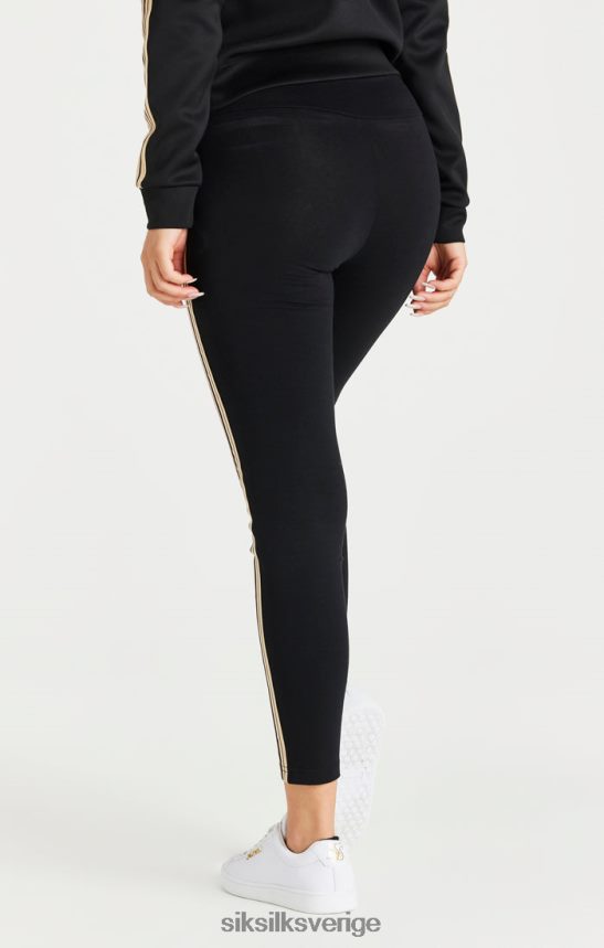 kvinnor SikSilk svart legging med hög midja kläder 02V424173