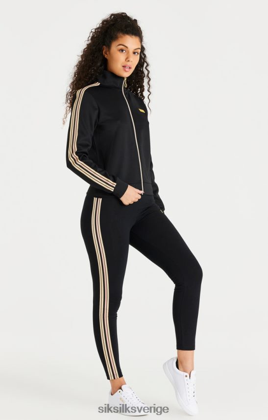 kvinnor SikSilk svart legging med hög midja kläder 02V424173