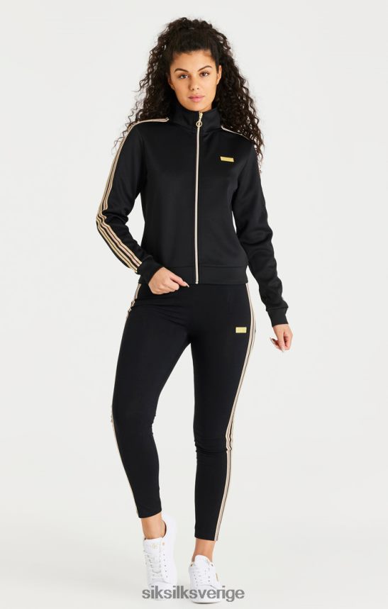 kvinnor SikSilk svart legging med hög midja kläder 02V424173