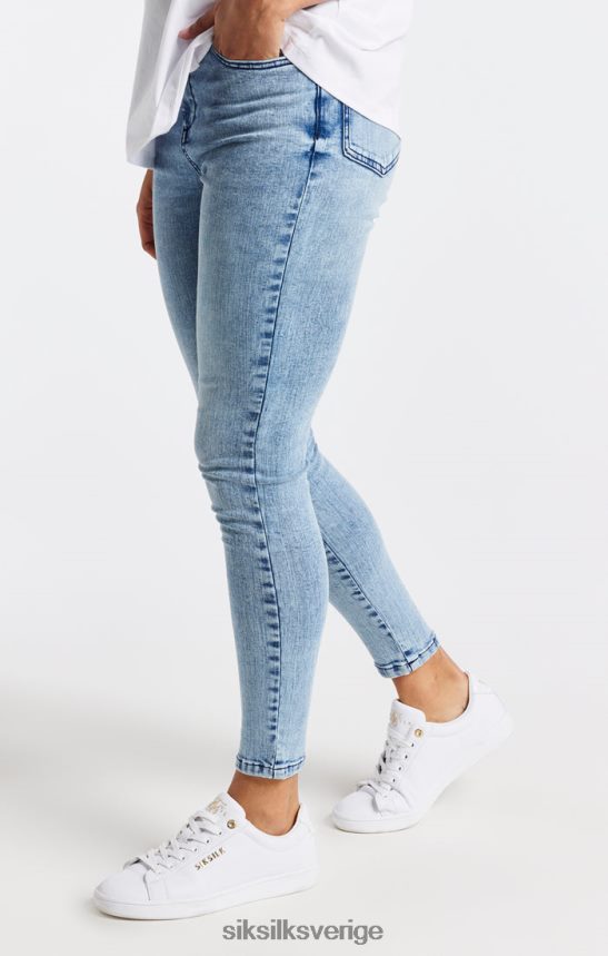 kvinnor SikSilk lätt tvätt essentiell skinny denim jeans kläder 02V424193