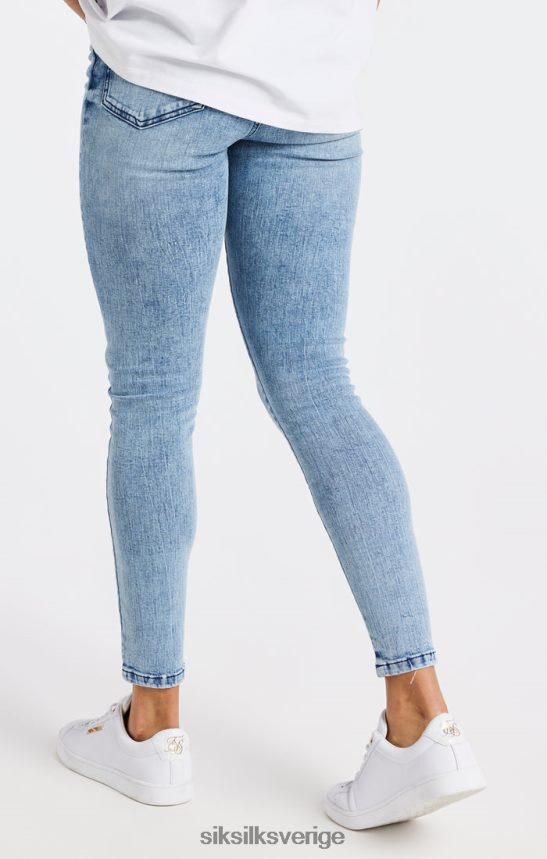 kvinnor SikSilk lätt tvätt essentiell skinny denim jeans kläder 02V424193