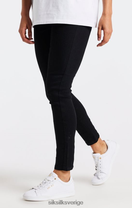 kvinnor SikSilk svart essentiell skinny jeans kläder 02V424192
