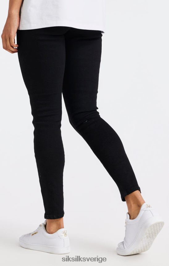 kvinnor SikSilk svart essentiell skinny jeans kläder 02V424192