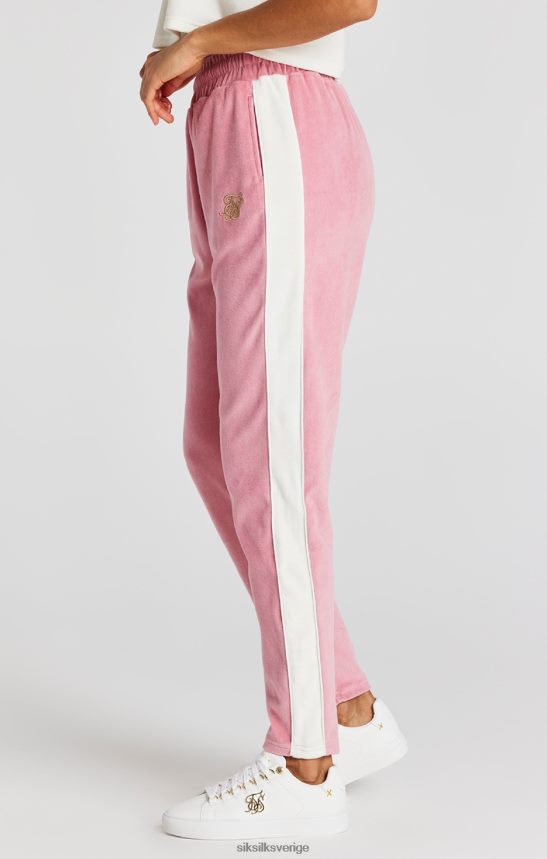 kvinnor SikSilk rosa joggingbyxa i velour kläder 02V424163