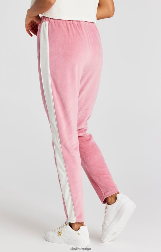 kvinnor SikSilk rosa joggingbyxa i velour kläder 02V424163
