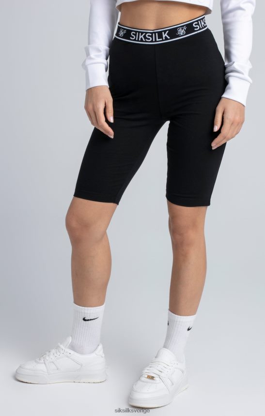 kvinnor SikSilk svarta essentiella cykelshorts med tejp kläder 02V424196