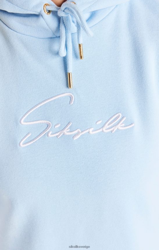 kvinnor SikSilk signatur essentials hoodie klänning - blå kläder 02V424148
