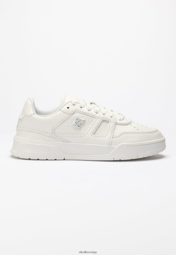 kvinnor SikSilk off white low top domstol tränare Skodon 02V424268