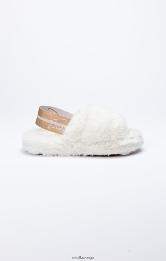 kvinnor SikSilk vit fluffig rutschkana Skodon 02V424271