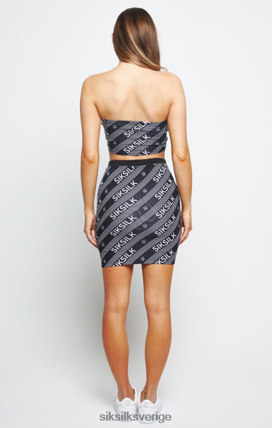 kvinnor SikSilk logotryck bandeau topp - svart kläder 02V424215