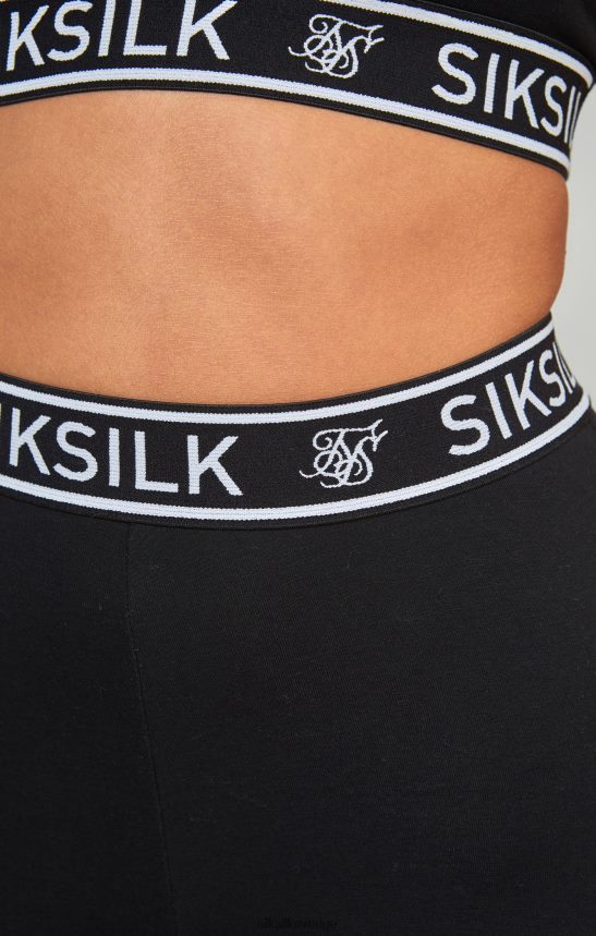 kvinnor SikSilk svart essentiell tejp bralette kläder 02V42431