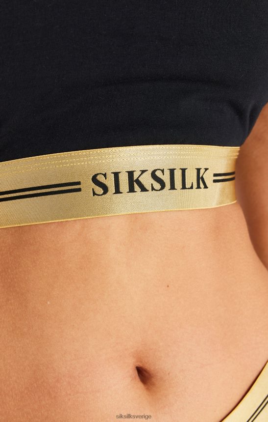 kvinnor SikSilk svart racerback bralette kläder 02V424207