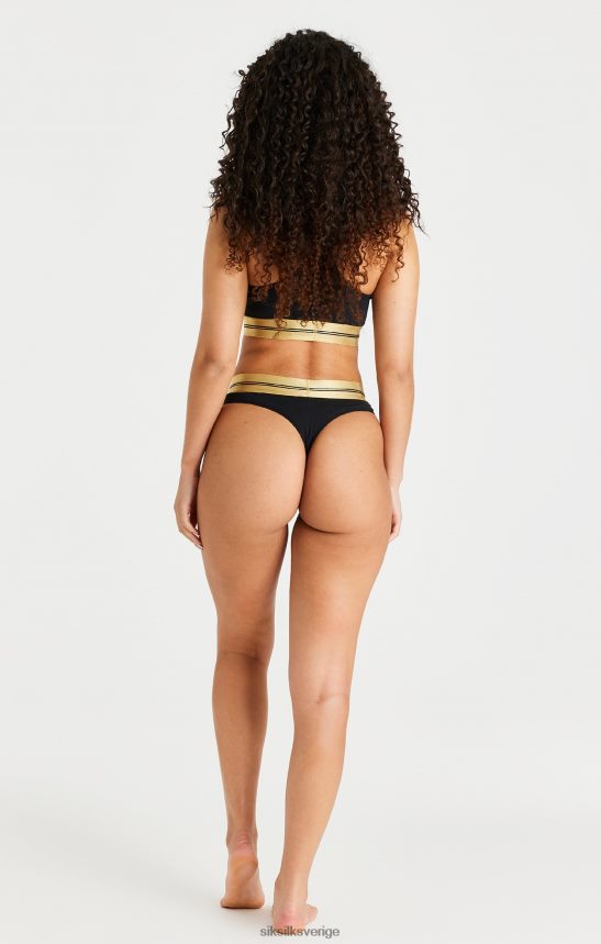 kvinnor SikSilk svart racerback bralette kläder 02V424207