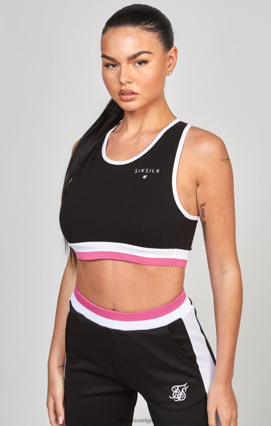 kvinnor SikSilk svart retro bralette kläder 02V424205
