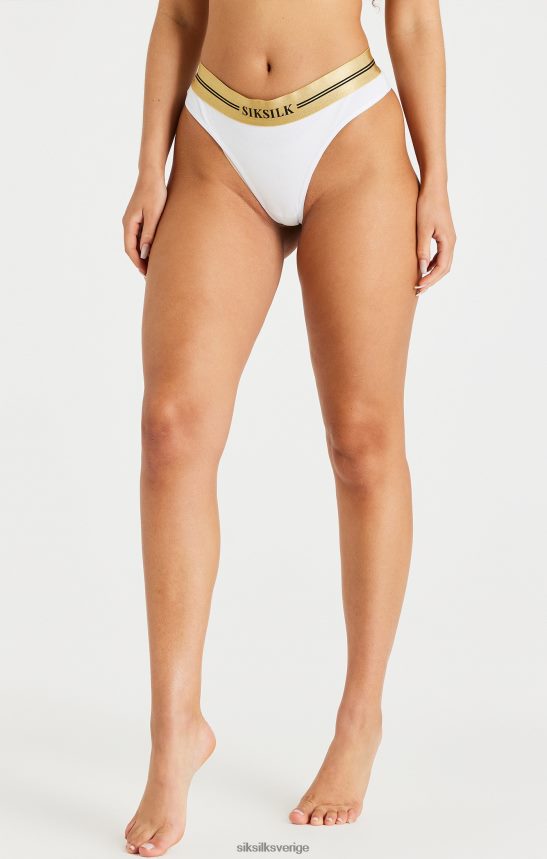 kvinnor SikSilk svart, vit och grå förpackning med 3 stringtrosor kläder 02V424210