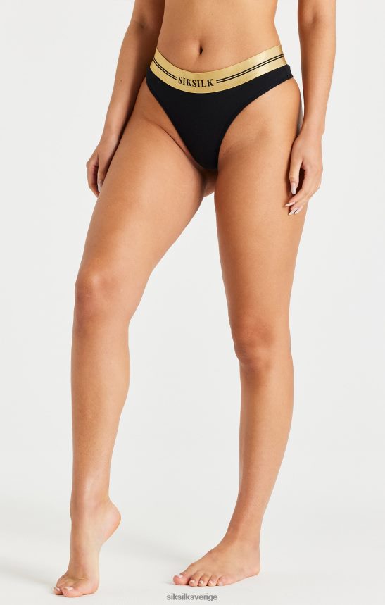 kvinnor SikSilk svart, vit och grå förpackning med 3 stringtrosor kläder 02V424210