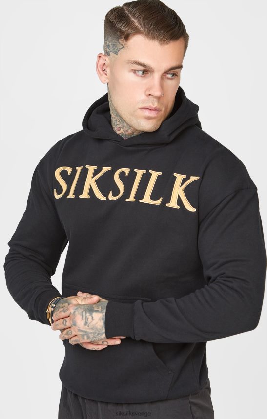 män SikSilk hoodie i guldapplikation kläder 02V424436