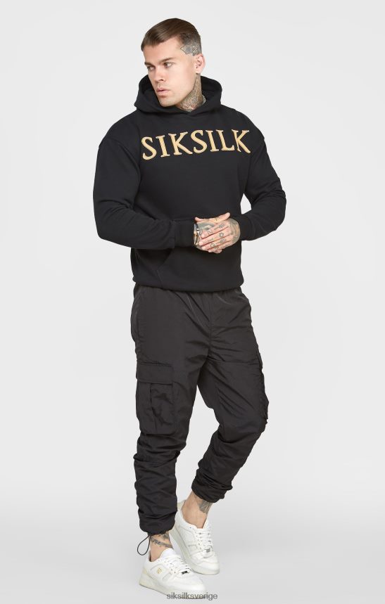 män SikSilk hoodie i guldapplikation kläder 02V424436